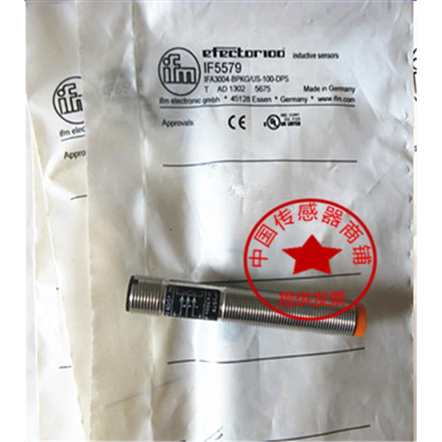 现货销IFM易福门传感器IF5579 IFA3004-BPKG/US-100-DPS接近开关