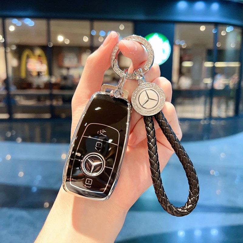 适用钥匙套E级C级A级A200L车C260L包E300L壳GLC300GLEGLA扣女