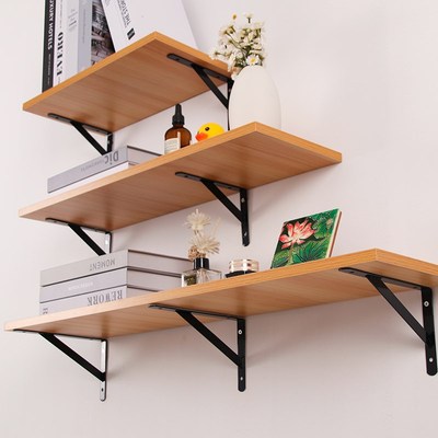 墙上置物架墙壁书架挂墙隔板墙面壁挂式架子一字板上墙层板承重强