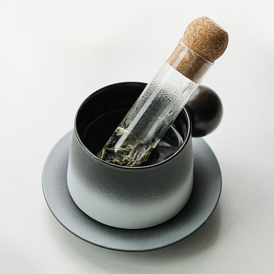 创意玻璃试管茶漏茶滤茶叶过滤器茶水分离内置茶隔泡茶神器过滤网