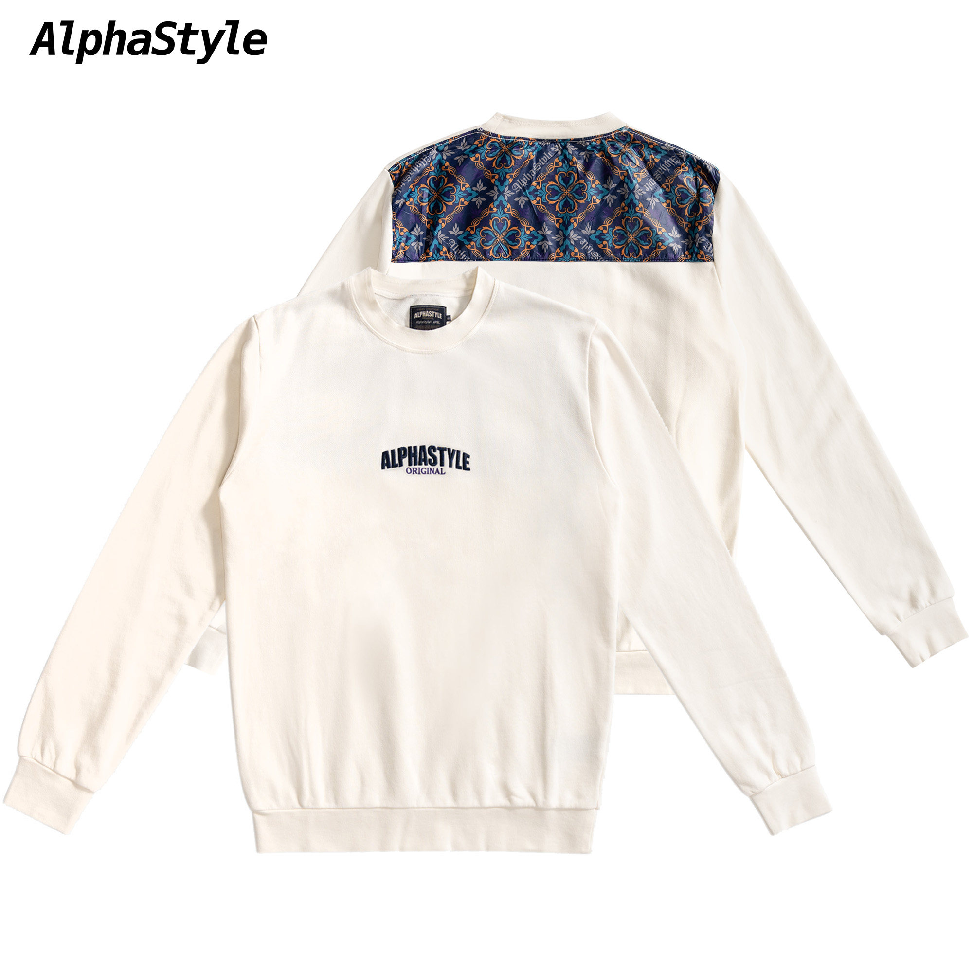 马柏全同款春季拼接休闲卫衣