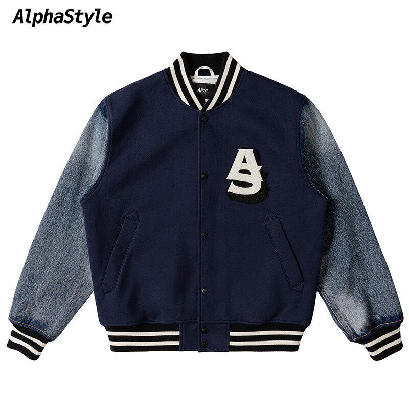 冬季款棒球服学院夹克外套美式