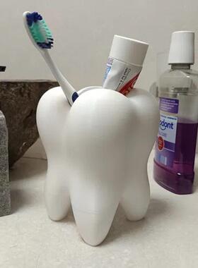 跨境 Tooth-shaped pen holder 3D打印牙形牙刷架