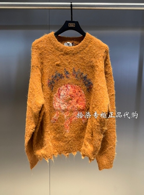 INXX专柜正品2025冬款男女宽松圆领流苏保暖针织衫毛衣XSF4061498