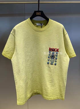 INXX专柜正品 2025夏款男女印花宽松渐变时尚短袖T恤棉XSF2010500