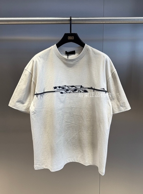 INXX专柜正品 2025夏款短袖T恤纯棉男女款印花宽松休闲XBF2010330