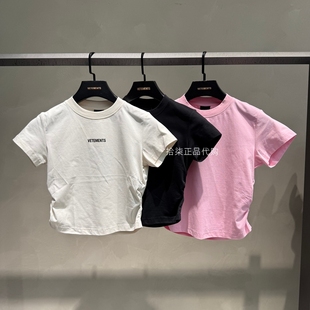 VETEMENTS维特萌专柜正品 T恤34152015 2025夏日常运动休闲女士短袖