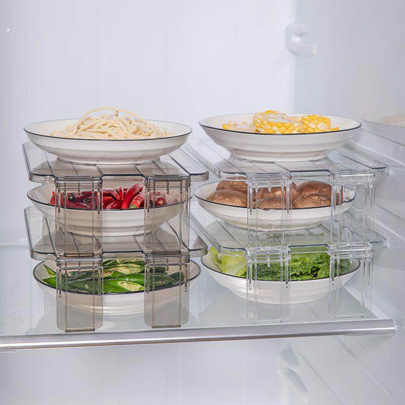 冰箱侧边收纳整理神器冰箱置物架内部厨房用品家用大全分层隔多层