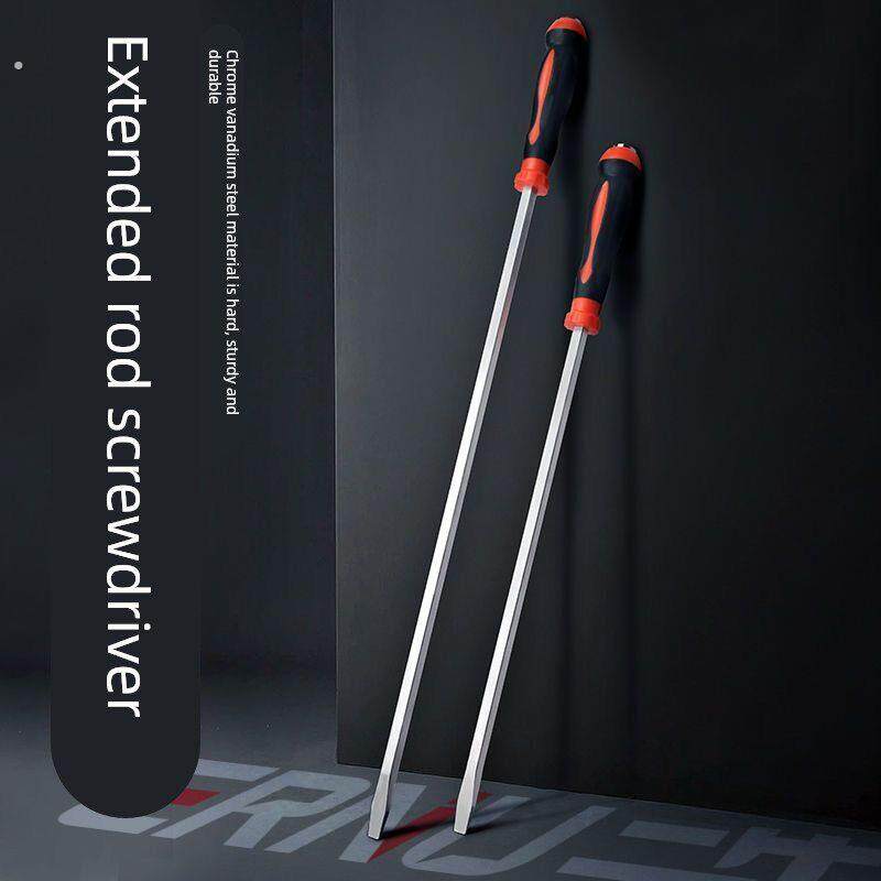 大螺丝刀撬棍超大大螺丝刀大号加粗敲击超大螺丝刀工业级改锥一字