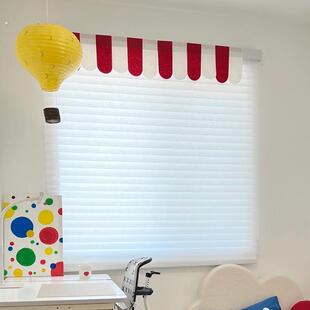 儿童房间布置装饰窗帘彩旗新年窗户屋檐门帘遮挡拉旗氛围感