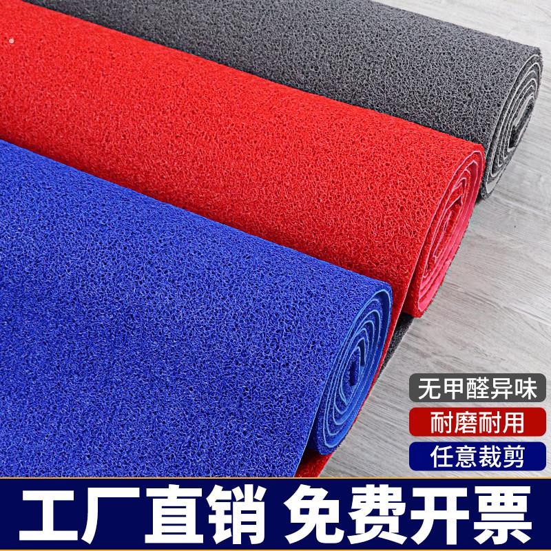 入户大门口塑料丝圈地垫酒店门垫家用进门脚垫防滑垫子可定制裁剪