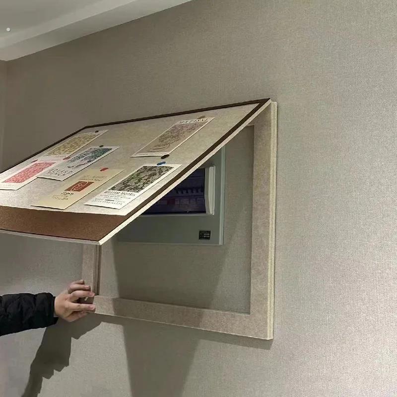 毛毡板电表箱装饰画遮挡入户玄关电表箱盒墙贴画免打孔