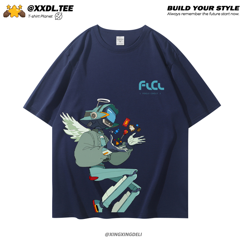 FLCL特别的她动漫联名短袖T恤