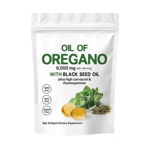 现货亚马逊TEMU跨境热卖 牛至油软胶囊Oil of Oregano代加工