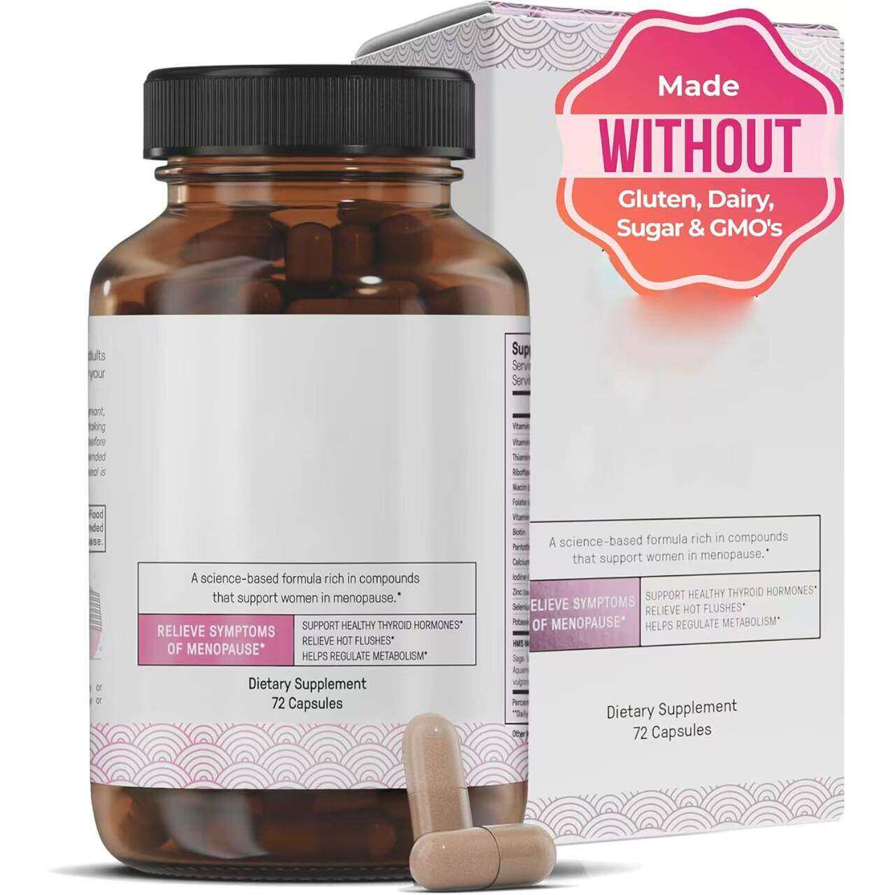 .跨境热款 女性维生素素食胶囊hormone harmony精氨酸胶囊膳食补