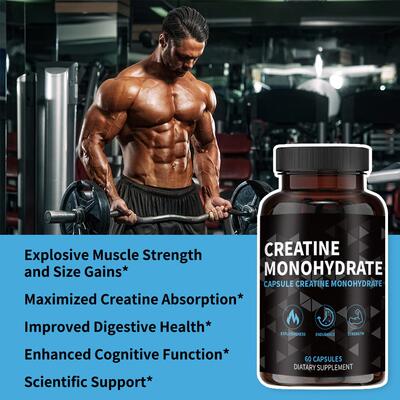 Creatine Monohydrate CapsulesSports 外贸跨境一水肌酸胶囊