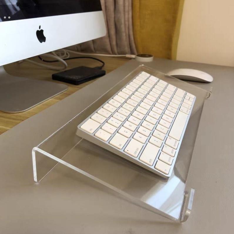 透明亚克力桌面键盘支架托架台式笔记本电脑增高倾斜架打字支撑架