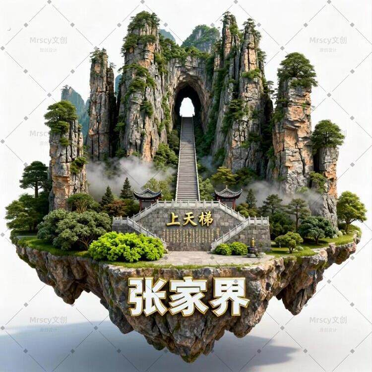 新款2026张家界冰箱贴磁贴定制装饰磁吸个性创意中国城市纪念品
