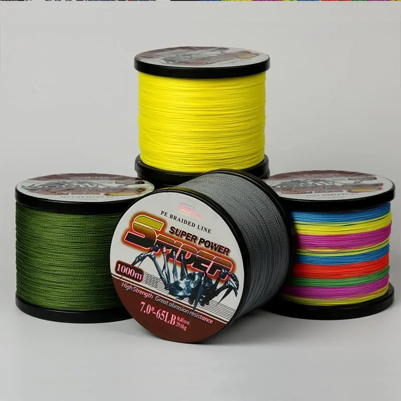 蜘蛛牌大力马鱼线鱼pe线耐磨8编路亚钓鱼线1000米织网专用线4