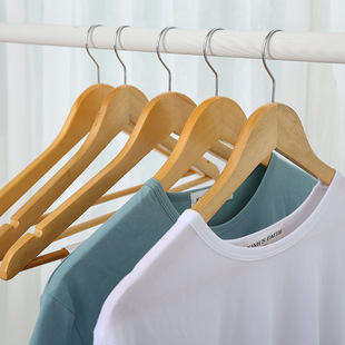 一级实木衣架防滑痕家用挂衣酒店宾馆凉衣挂结婚家居服衣撑