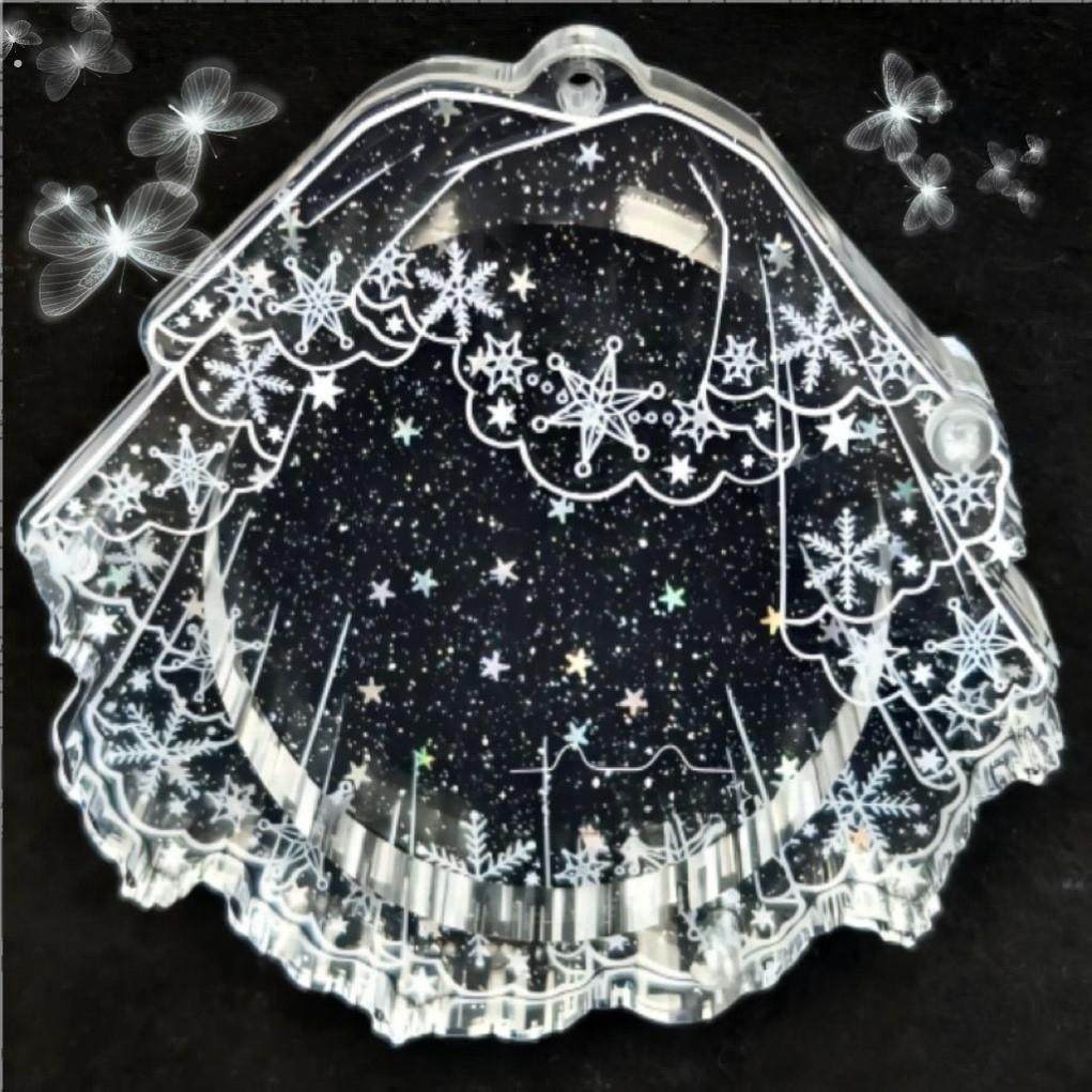 小红书同款头纱谷美吧唧砖亚克力高颜值徽章吧唧装饰谷子美化摆件