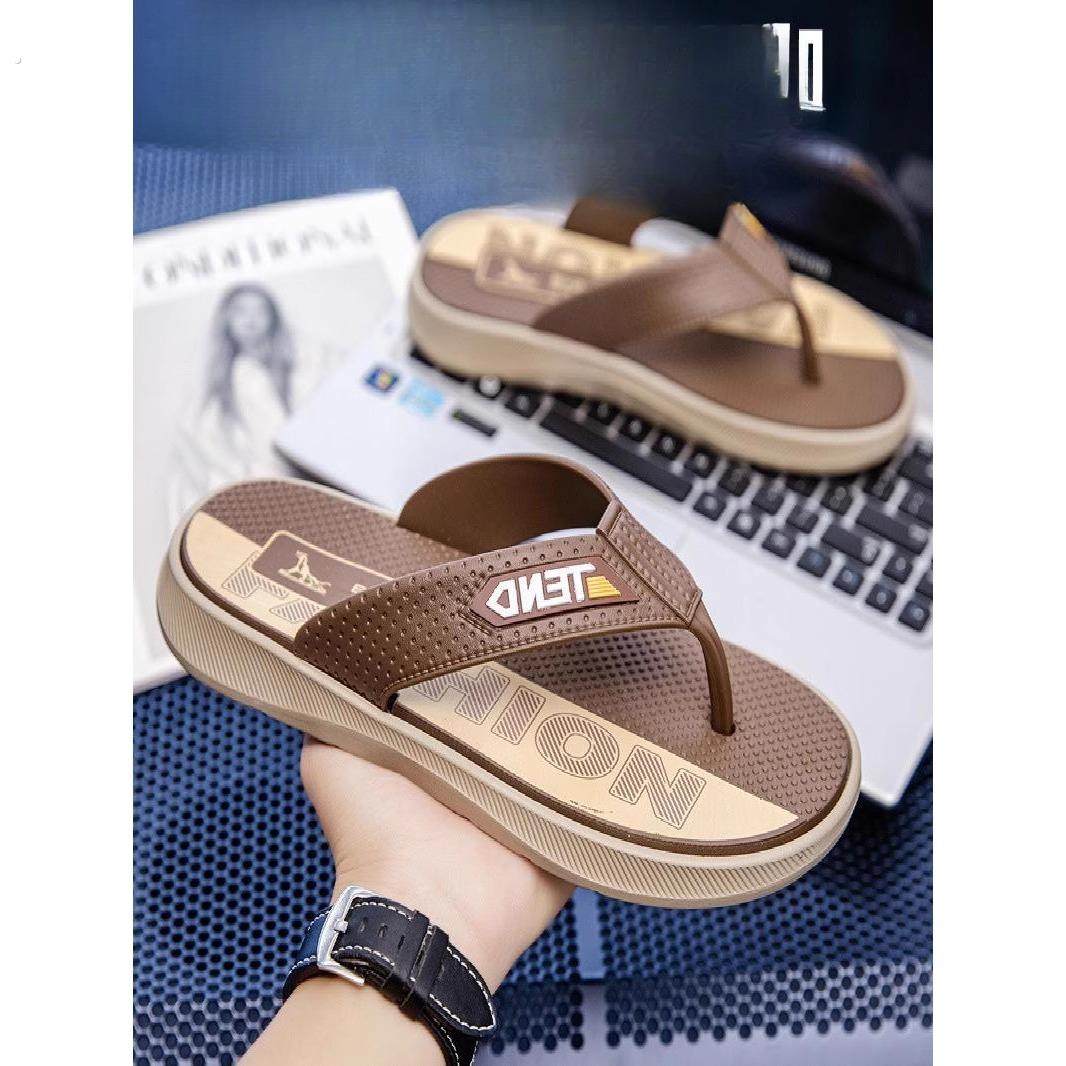 拖鞋男款夏天软厚底防滑防臭人字拖轻便居家浴室户外沙滩男士凉鞋