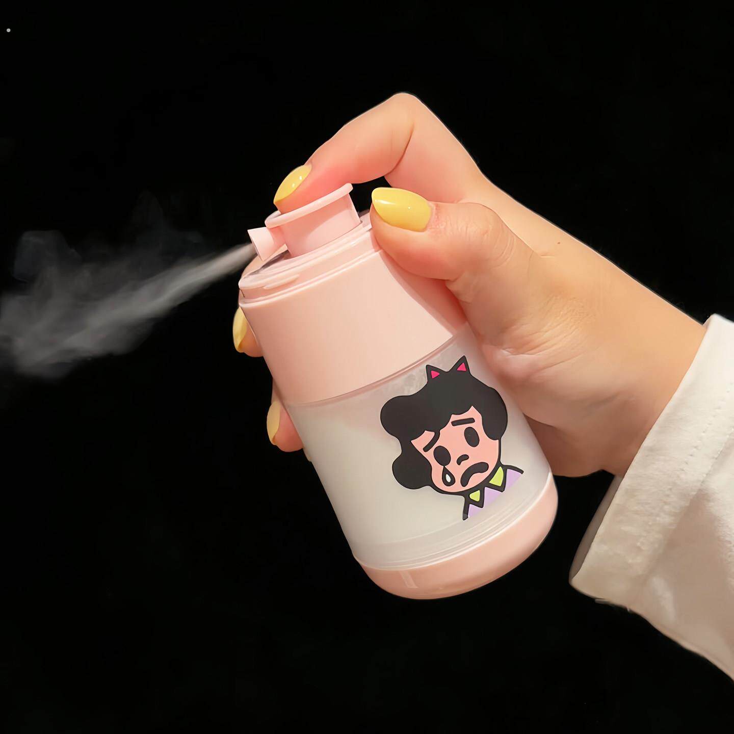 爽身粉喷瓶二合一分装瓶粉扑痱子粉超细雾按压可携式粉末多功能喷