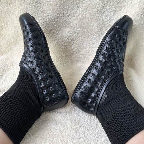 水田加密种稻泥鞋紧口防护橡胶农田沙滩透气浅滩防虫短袜、短鞋