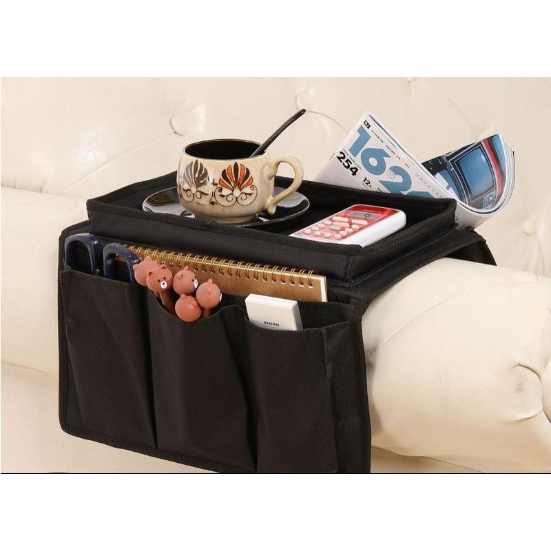 收纳袋沙发收纳挂袋遥控器书本杂物居家收纳牛津布收纳袋
