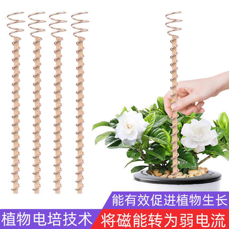 电栽培植物支撑杆园艺蔬菜增产套件铜天线促进生长固定支架防倒伏