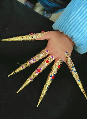 儿童三生三世后宫甄嬛传护甲宫廷慈禧太后千手观音假长指甲套古装