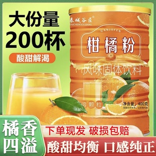 橘子粉冲泡饮品固体饮料夏天解暑夏季 80后老牌子果汁儿童 冲剂老式