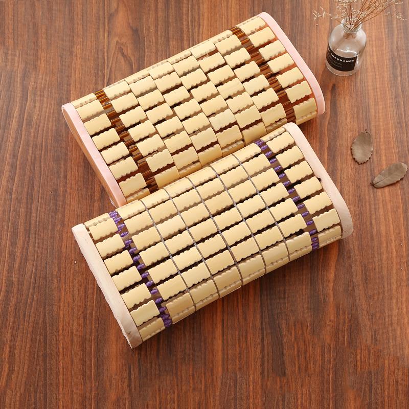 夏天麻将竹枕头空心透气单人凉爽竹子枕头护颈汗蒸房夏季凉席枕头