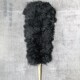 鸡毛黑色羽毛长柄鸵鸟毛掸子不掉毛高档车用静电除尘扫灰客厅