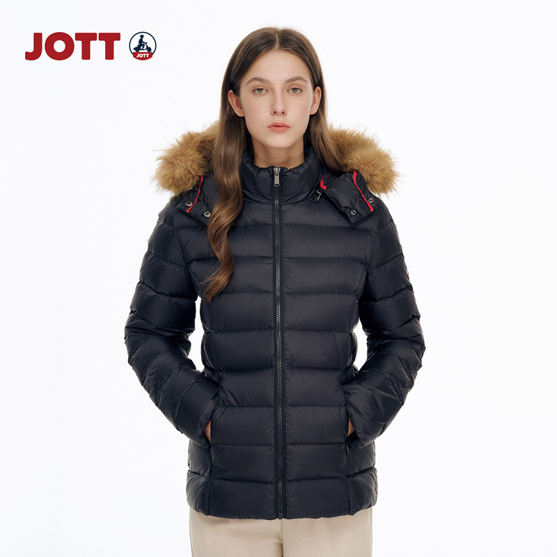 JOTT女士保暖羽绒服休闲百搭时尚简约舒适潮流羽绒服外套