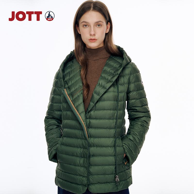 JOTT女士经典连帽羽绒服