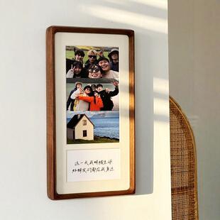 相框摆台空框实木挂墙照片拍立得相册摆件高级感diy制作纪念礼物