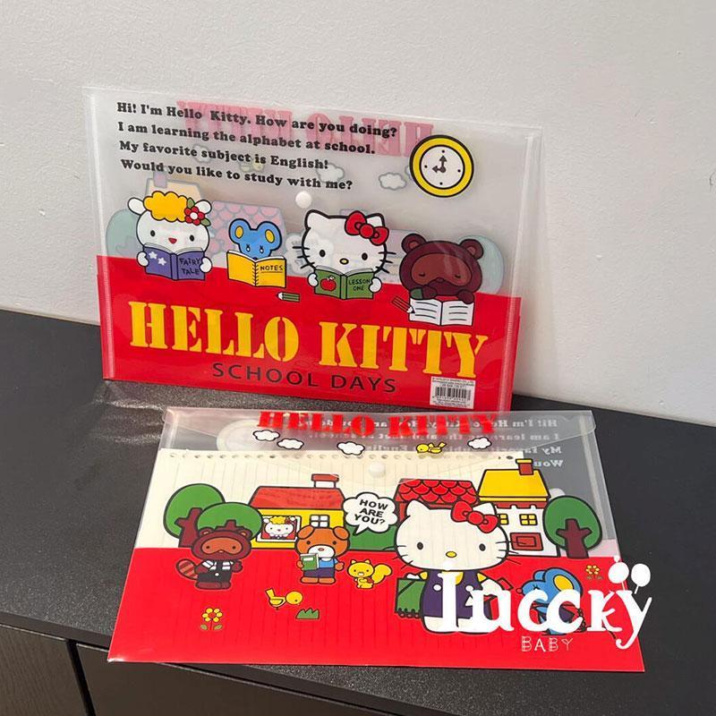 可爱卡通kitty文件夹收纳袋