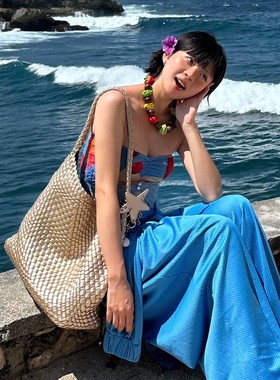 枪枪同款星星编织包女慵懒松弛感单肩大容量通勤托特包包高级感