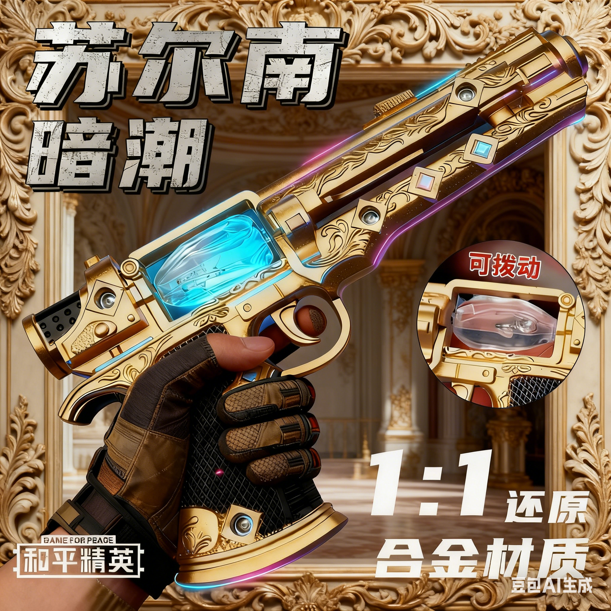 【苏尔南之心】新款20CM手枪模型