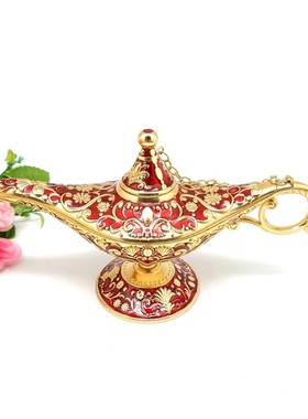 现代家居c阿拉丁神灯彩锡金属工艺品招财