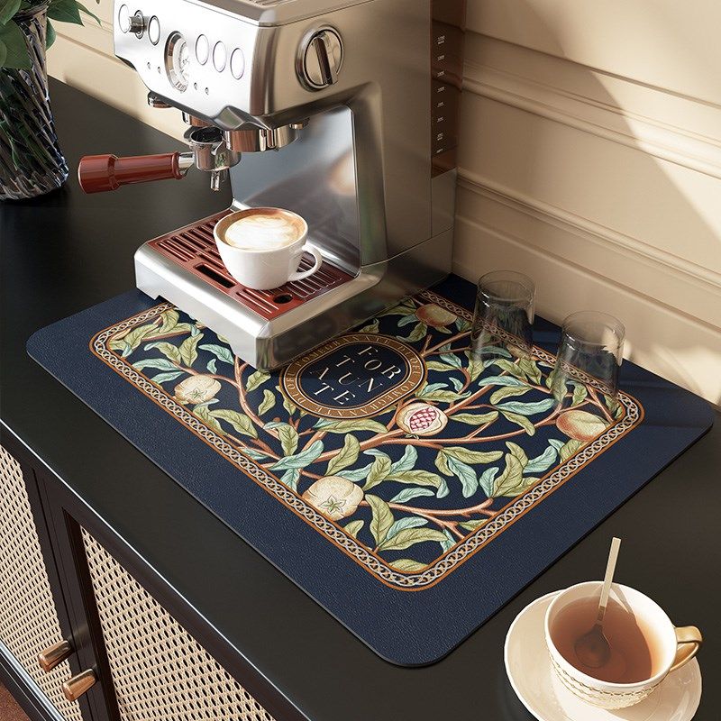 范居态度絮语咖啡机沥水垫厨房台面吸水纳帕纹软垫碗盘隔热垫杯垫,居家布艺,厨房地垫,淘宝优惠券,粉丝福利购,淘宝优惠卷