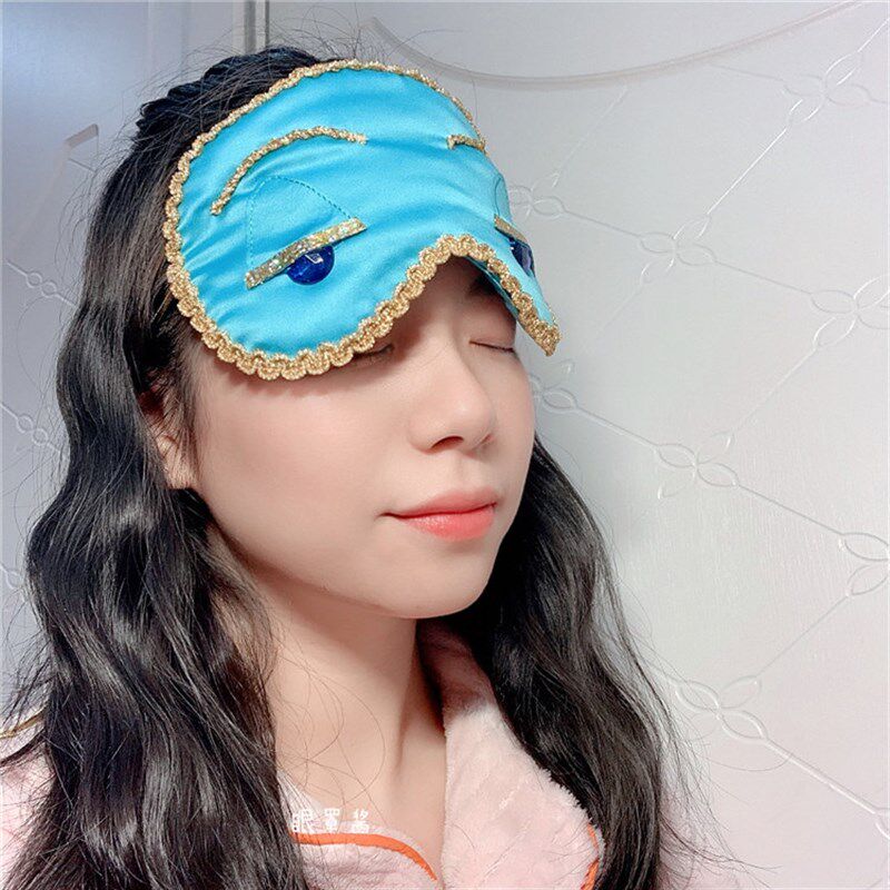 蒂凡尼早餐电影赫本眼罩双面刘亦菲同款耳塞流苏网红拍照女款