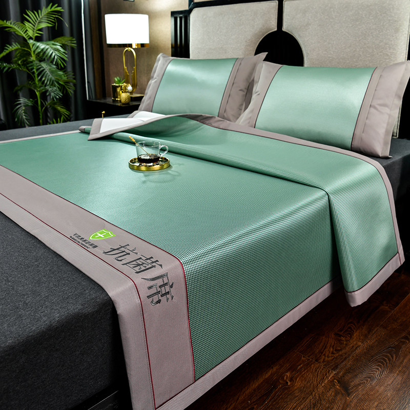 0抗菌冰丝凉席三件套夏天单人生宿舍夏季冰藤席婴儿可用,床上用品,冰丝席,淘宝优惠券,粉丝福利购,淘宝优惠卷