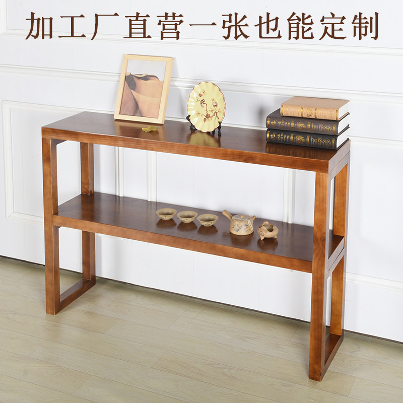 简约玄关桌长条窄案桌靠墙条案玄关柜现代案台订定做图片