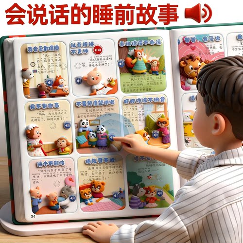 365夜睡前故事有声书0-6岁宝宝启蒙早教书亲子共读睡前伴读图画书