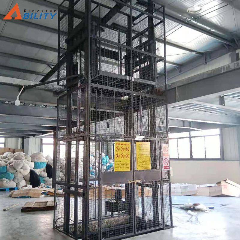 厂家供应导轨式液压升降货梯升降卸货平台厂房升降货梯