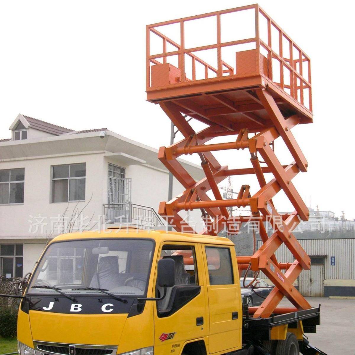 厂家发货移动剪叉式升降平台电动液压升降机10米车载式升降平台