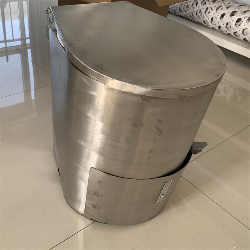 矿用不锈钢马桶 304不锈钢坐便器集便器马桶 脚踏式打包集便器