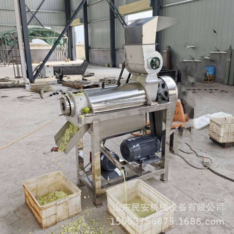 工业大型水果榨汁机商用柠檬柑橘破碎压汁机苹果梨螺旋榨汁机